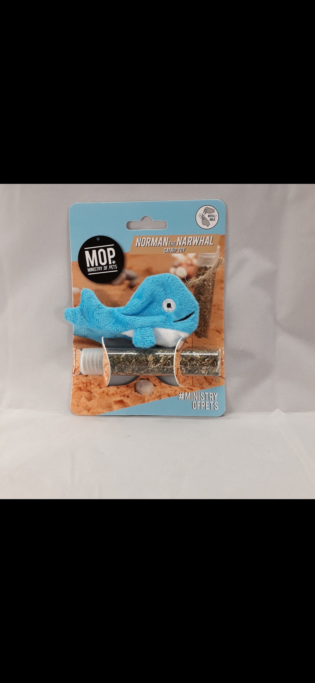 Ministry of Pets Norman the Narwhal Catnip Toy